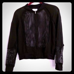 Black Chiffon and Mesh Jacket (final price drop!)